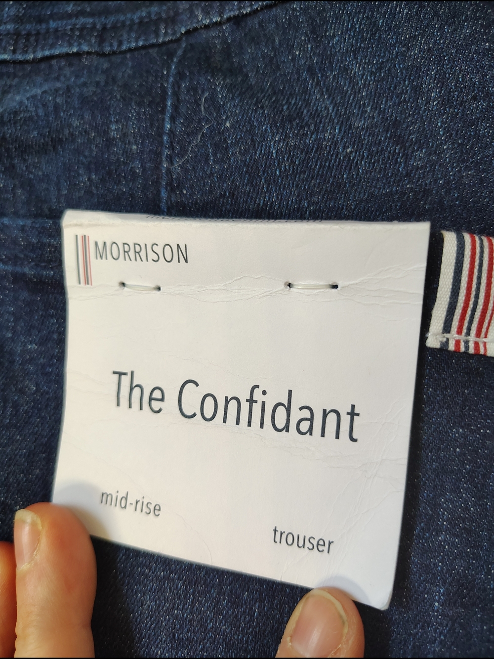 Nwt Morrison The Confidant Dark Wash Straight Leg Jeans - Navy Blue - Picture 5 of 8
